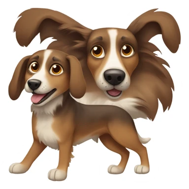 brown mongrel sticker