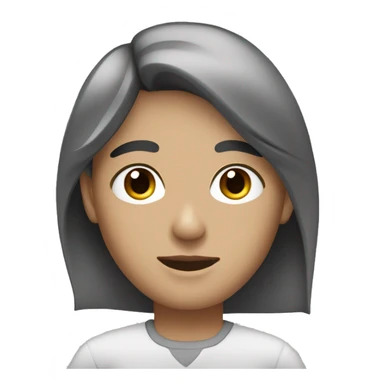 masc lesbian with dark hair and grey eyes sticker