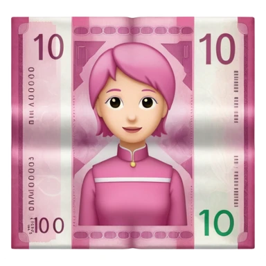 banconota rosa 10 euro italia sticker