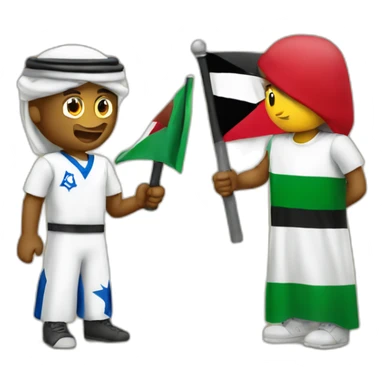 Palestine vs Israel sticker