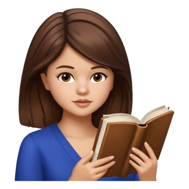 selena gomez is reading a book sticker