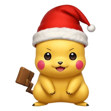 Pikachu de natal sticker