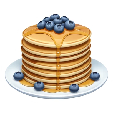 Pancakes with blueberries  sticker