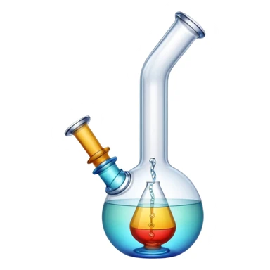 colorful modern glass bong water pipe sticker