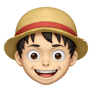 Make luffy emoji sticker
