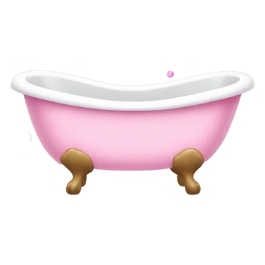 Bath tub with pink bubbles sticker
