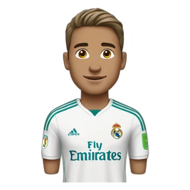 Jude Bellingham wearing Real Madrid jersey sticker