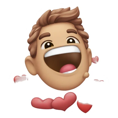 emoji enamorado mandando un beso sticker