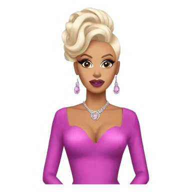 Rupaul on the runway of drag race sticker