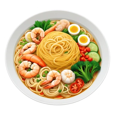 Singapore bee hoon breakfast  sticker