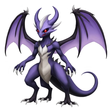 Darkrai-Lunala-Haunter-Fakémon-hybrid-creature (full body)  sticker