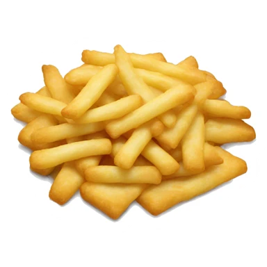 French fríes pile in a plate sticker