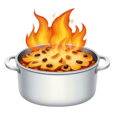 Casserole Fire sticker