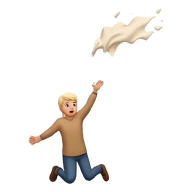 a person killing themself by jumping off of a building sticker