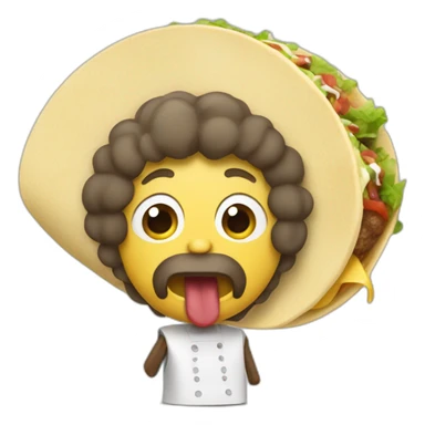 Singe qui mange un french tacos sticker
