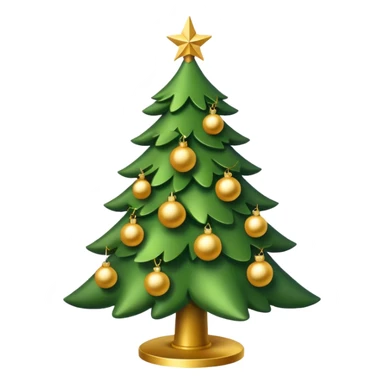 Christmas tree with Gold decorations sticker