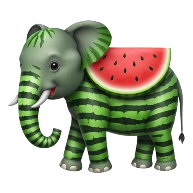 Watermelon 67 elephant sticker