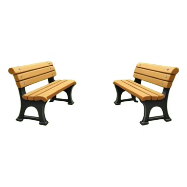 park with benches sticker