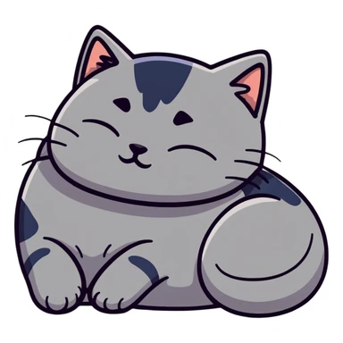 Katze am schlafen  sticker