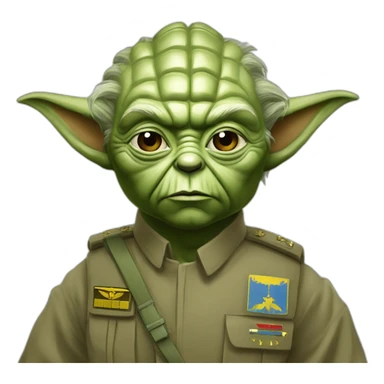 Yoda general Ukraine army shevron Zaluzhny sticker