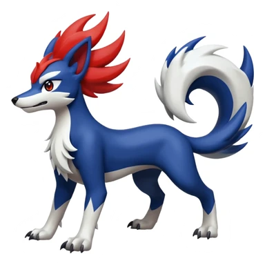 Koraidon-Lycanroc(midnight form)-Lugia-fusion  sticker