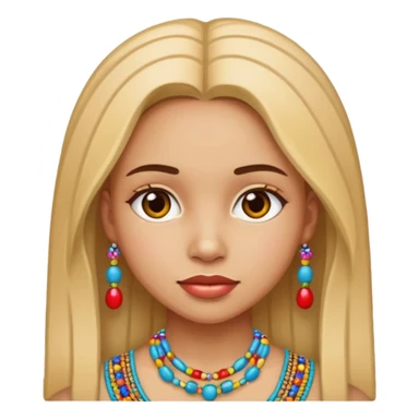 Bead Pattern Girl sticker