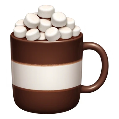 cocoa with tiny marshmallows sticker