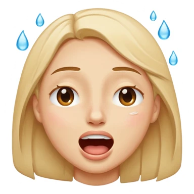 laughing hard emoji, face with eyes closed, wide open mouth, tears of joy, expressive and joyful sticker