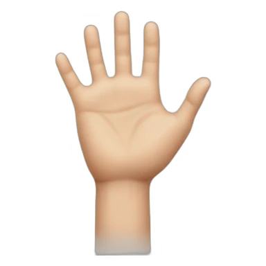 Hand with inch sticker