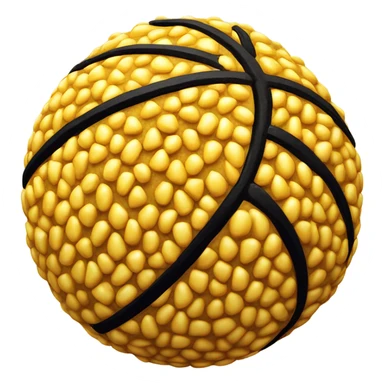 Ball made of corn sticker