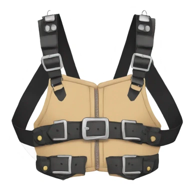Anthro Punk Fursona Chest Harness  sticker