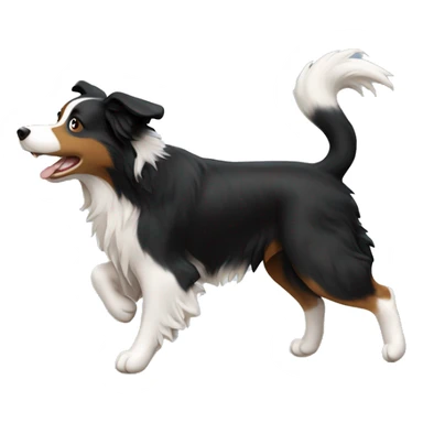 Anvil with border collie jumping over sticker