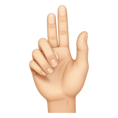 Uma mão apontando com o dedo indicador pra palma de outra mão  sticker