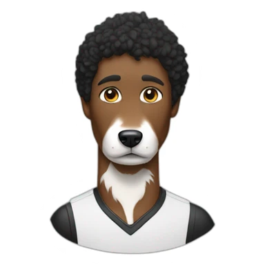 Man and woman and black and White border collie sticker