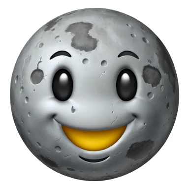 planet mercury smiley face sticker