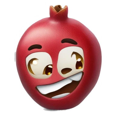 a  single pomegranate sticker