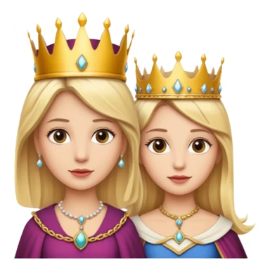 Blonde Queen and servant sticker