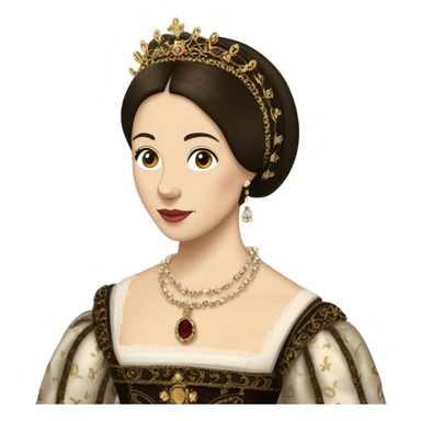 Anne Boleyn Tudor pretty detailed  sticker