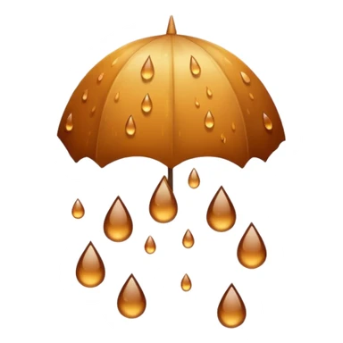 Lots of brown rain drops  sticker