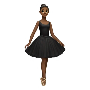 black Ballerina dress no person sticker