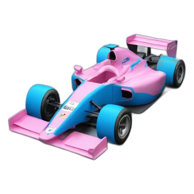 Alpine f1 car pink and blue  sticker