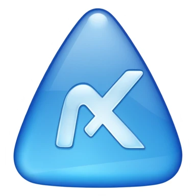 A white tick mark in a blue shard sticker