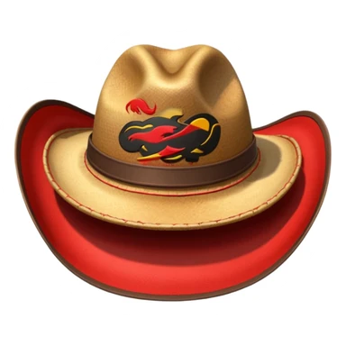 solo un sombrerito de explorador con detalles en rojo sticker