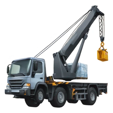Crane lifting a heavy load ￼ sticker