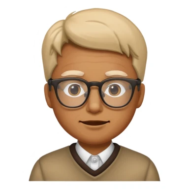 Face glasses grolzy sticker