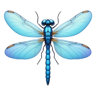 cute dragonfly emoji, soft pastel colors, simple and friendly style sticker