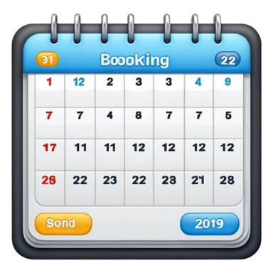 online booking schedule sticker
