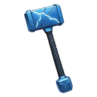 Thor hammer with thunder  sticker