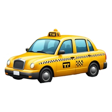 Taxi reflection + puddle, sticker