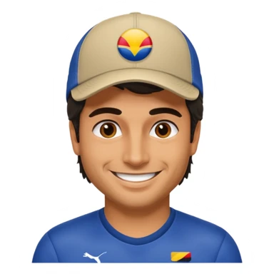 Carlos Sainz William's F1 driver not wear a hat sticker